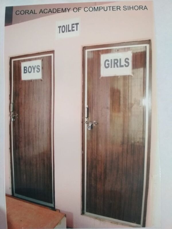 Separate washrooms for boys and girls